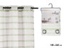 Giftdecor Cortina Visillo Rayures Vert 140x260 cm (Set de 6)