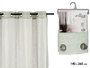 Giftdecor Rideau Visillo Menthe 140x260 cm en Polyester Vert (Set de 6)