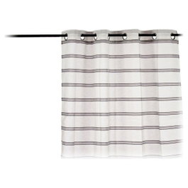 GIFTDECOR Rideau Voilage à Rayures Grises 140x260 cm