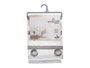 Giftdecor Rideau Voilage Rayures Gris 140x260 cm (Set de 6)