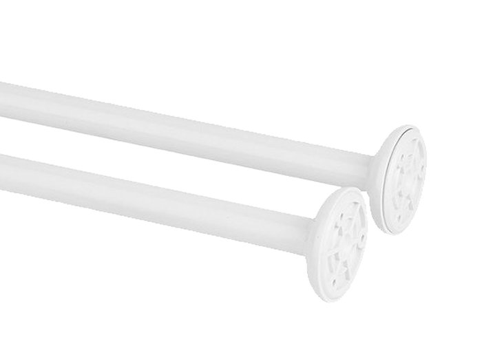 BERILO Barre de douche d'angle 80 cm Blanc BERILO Barre de douche d'angle 80 cm Blanc