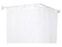 BERILO Barre de douche d'angle 80 cm Blanc