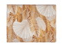 Kinvara Nappe en Lonette Antitanches 140x180 cm Motif Feuilles Dorées (Set de 10)