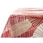 KINVARA Nappe en loneta antimanchas motif feuilles granate-beige 140x180cm