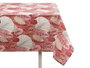 Kinvara Nappe en Loneta Antitache 140x180 cm Motif Feuilles Grenat (Set de 10)