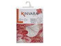 Kinvara Nappe en Loneta Antitache 140x180 cm Motif Feuilles Grenat (Set de 10)