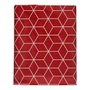 KINVARA Nappe en Lonette Antimanchas Abstract Granate-Blanco 140x180cm