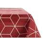 KINVARA Nappe en Lonette Antimanchas Abstract Granate-Blanco 140x180cm
