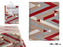 Kinvara Nappe en Loneta Antitaches Rayures Grenat 140x180 cm (Set de 10)