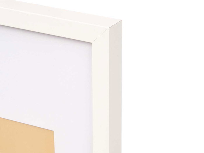 GIFTDECOR Cadre photo mural en bois avec passe-partout blanc 50x70cm