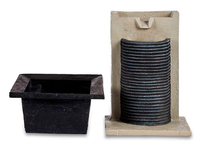 Giftdecor Fontaine Cascade Grande avec Plateau Plastique 24x38x29.5 cm Noir Gris Résine 3W 220-240V Giftdecor Fontaine Cascade Grande avec Plateau Plastique 24x38x29.5 cm Noir Gris Résine 3W 220-240V