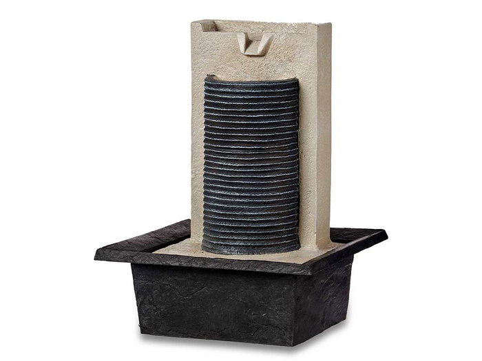 Giftdecor Fontaine Cascade Grande avec Plateau Plastique 24x38x29.5 cm Noir Gris Résine 3W 220-240V Giftdecor Fontaine Cascade Grande avec Plateau Plastique 24x38x29.5 cm Noir Gris Résine 3W 220-240V