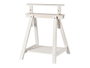 Kipit Chevalet Réglable en Bois Blanc 18x11x71 cm