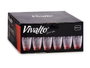Vivalto Verre Cristal Points d'Eau Rouge 300 ml 8x10x8 cm (Set de 48)