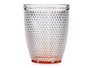 Vivalto Verre Cristal Points Eau Ambre 300 ml 8x10x8 cm (Set de 48)