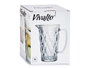 Vivalto Jarre à Eau 1L Diamant en Verre Transparent 12 x 19.5 x 17.7 cm (Set de 6)