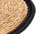 Giftdecor Tapis Naturel Fibre Naturelle Bords Noirs 30 x 30 cm (Set de 48)