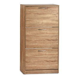 GIFTDECOR Zapatero Madera 3 Pisos Color Roble