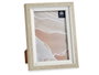 Giftdecor Porte-photos Naturel Bord Blanc 13x18 cm Verre et Plastique (Set de 24)