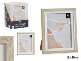 GIFTDECOR Porte-photos naturel bord blanc 15x20cm (Lot de 24)