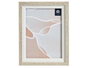 Giftdecor Porte-photos Naturel Bord Blanc 15x20 cm avec Verre et Plastique (Set de 24)