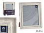 Giftdecor Porte-photos effet bois argent 20x25 cm (Set de 24)