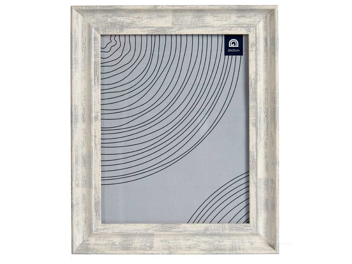 Giftdecor Porte-photos effet bois argent 20x25 cm (Set de 24)