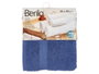 Berilo Toaille de bain unie 50x90 cm Bleu foncé 80% Coton 20% Polyester (Set de 24)