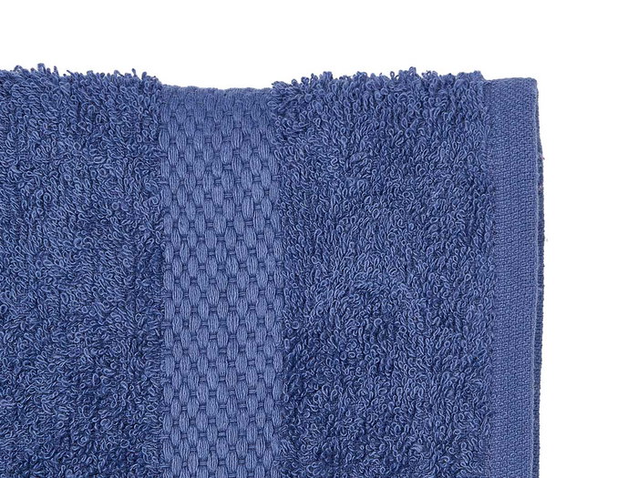 Berilo Toaille de bain unie 50x90 cm Bleu foncé 80% Coton 20% Polyester (Set de 24)