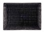 KIPIT Cesta en tissu conique rectangulaire avec anses, Noir, Grande