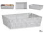 KIPIT Cesta rectangulaire en tissu blanc sans anses