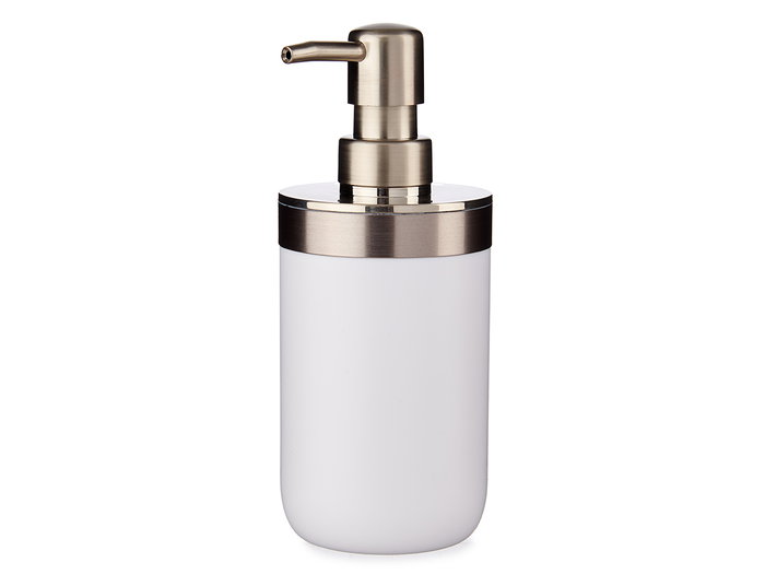 Berilo Dosificateur Blanc et Argenté 350 ml 9x17x8 cm Plastique (Set de 12)