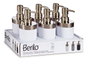 Berilo Dosificateur Blanc et Argenté 350 ml 9x17x8 cm Plastique (Set de 12)