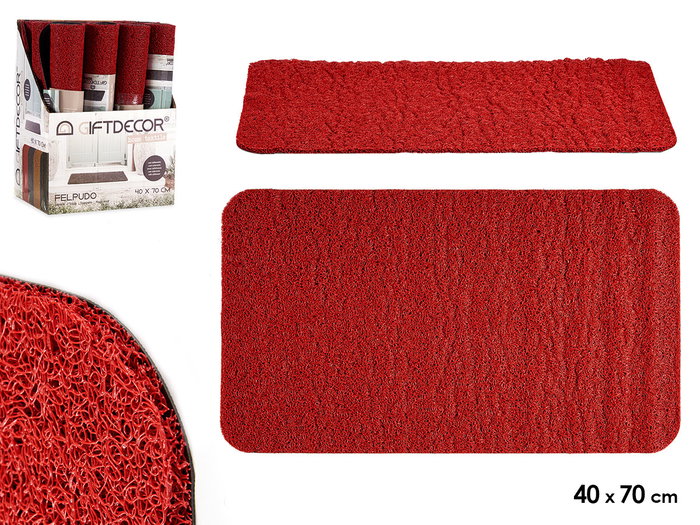 Giftdecor Felpudo PVC Rouge 70x40 cm - Tapis d'entrée antidérapant (Set de 12) Giftdecor Felpudo PVC Rouge 70x40 cm - Tapis d'entrée antidérapant (Set de 12)