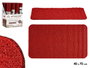 Giftdecor Felpudo PVC Rouge 70x40 cm - Tapis d'entrée antidérapant (Set de 12)
