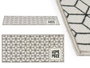 Kinvara Alfombra Multiusos Home Made 40x90 cm Gris et Noir Polyamide (Set de 24)