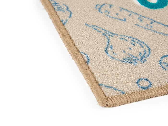Kinvara Tapis Multiusage Organic 40 x 60 cm, Polyamide, Vert, Bleu, Beige (Set de 24)