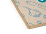 Kinvara Tapis Multiusage Organic 40 x 60 cm, Polyamide, Vert, Bleu, Beige (Set de 24)