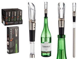 Kinvara Enfriateur Décenteur et Aérateur à Vin 2,6x2,6x37 cm (Set de 12)