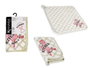 Kinvara Torchon de cuisine éponge 50 cm Fresh Vert et blanc 75% coton 25% polyester (Set de 24)