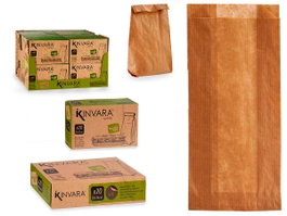 KINVARA Sac en papier baguette Marron 20 unités