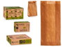 Kinvara Sac en Papier pour Baguette 20 pièces 10x34x5.5 cm Marron Cellulose avec Autocollants (Set de 28)