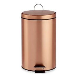 BERILO Poubelle à pédale 12L Métal Cuivre