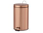 Berilo Corbeille à pédale 7L métal cuivre 20x30x26 cm (Set de 4)