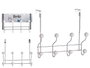 Berilo Porte-manteau porte 8 crochets blanc 31 x 24 x 10 cm (Set de 12)