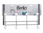 Berilo Porte-manteau porte 8 crochets blanc 31 x 24 x 10 cm (Set de 12)