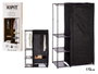 Kipit Armario Combinado Double 172 x 105 x 43 cm Noir (Set de 6)