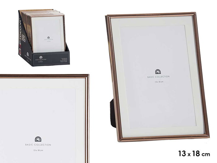 Giftdecor Porte-photos Acier Cuivre 13x18 cm avec verre (Set de 24) Giftdecor Porte-photos Acier Cuivre 13x18 cm avec verre (Set de 24)