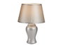 Giftdecor Lampe Concave Argentée en Céramique 28 x 39 x 28 cm (Set de 6)