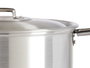 Kinvara Casserole Aluminium avec Couvercle 24 cm Argenté 5 L (Set de 10)